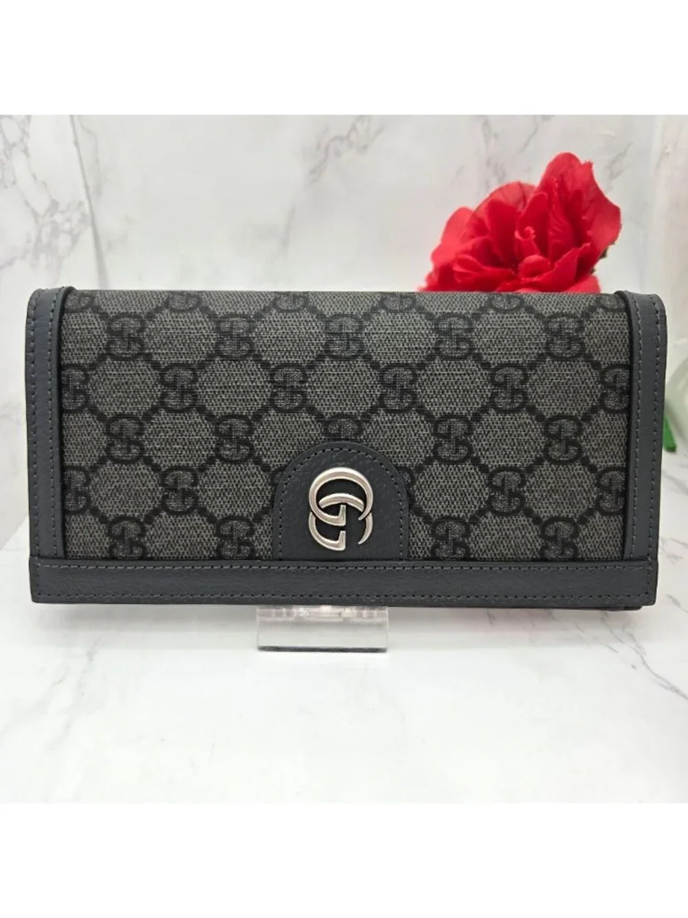 Gucci Wallet Ophidia GG Gray